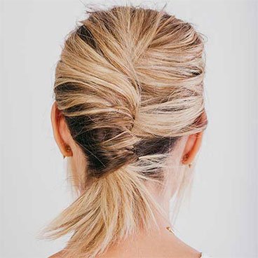 Garnier Fructis - Short Hairstyle Gallery - French Twist Ponytail - fresh take on classic look